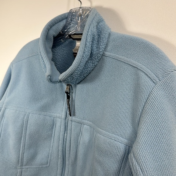 Patagonia Synchilla Women’s Full Zip Light Blue Jacket size Large - Picture 2 of 11